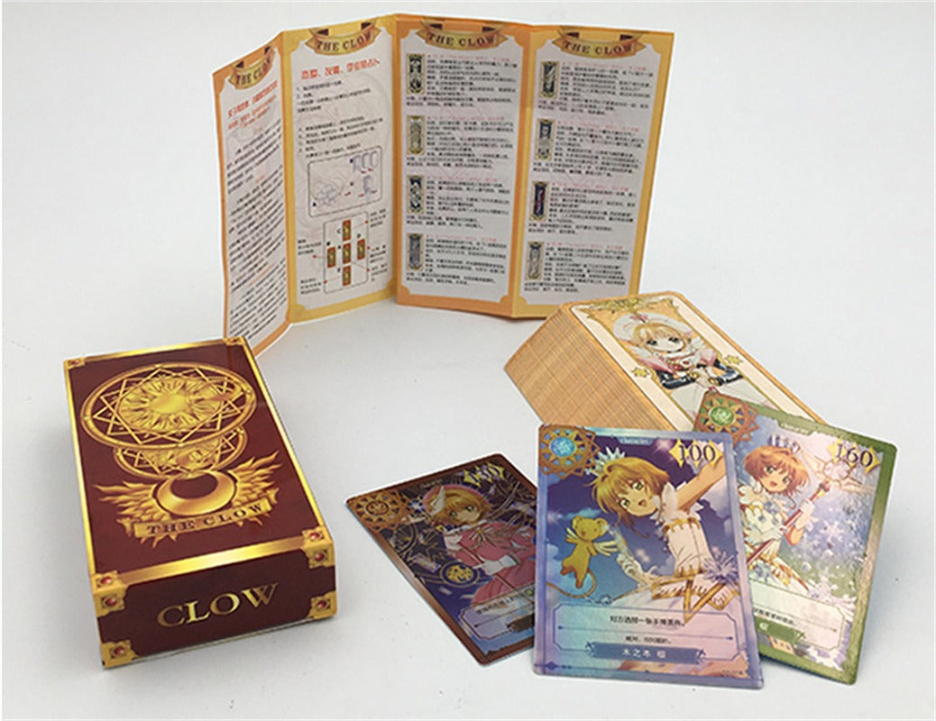 Azuiblc  クロウカード さくらカード クリアカード カードキャプターさくら コスプレ 道具 小物 中国並行輸入品 コレクション Collection 卓上 タロットカード 遊び 占いカード 誕生日 プレゼント 魔法少女 ピンク色 木之本桜 アニメ 萌えグッズ クリスマスプレゼント - Azuiblc