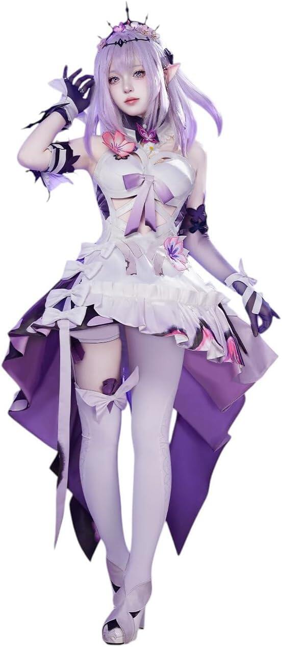 Azuiblc】コスプレ衣装 キャストリス コスチュームセット 髪飾り付き