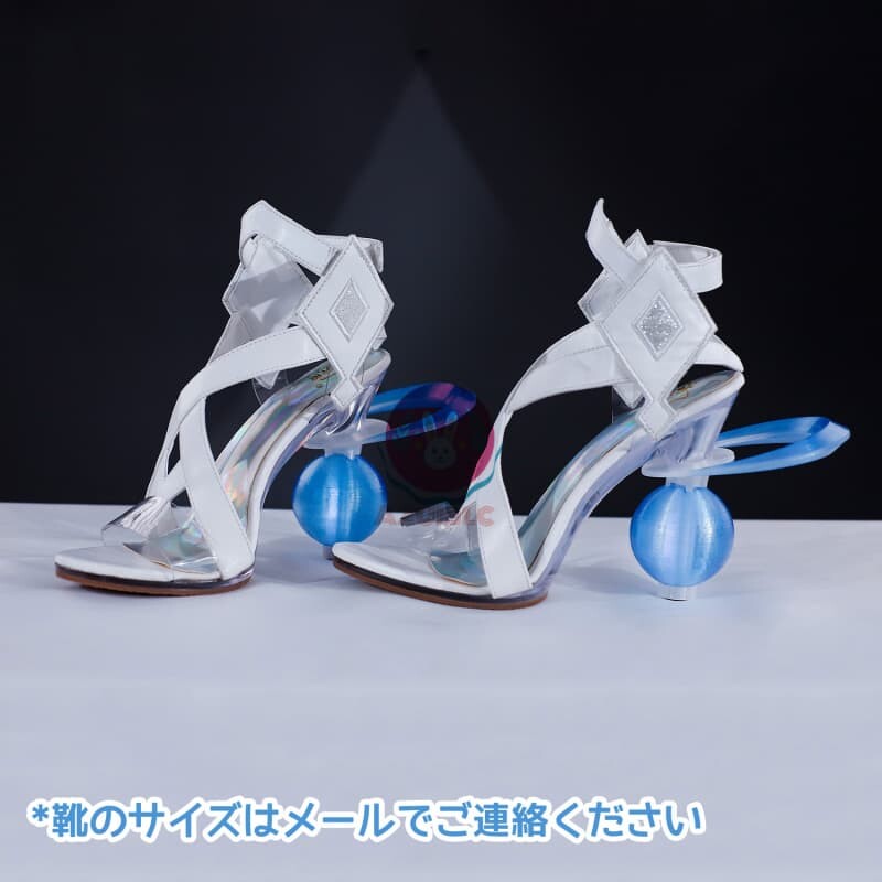 AZUIBLC 原神 少女 コロンビーナ コスプレ コスプレ衣装 クータル 月の少女 ファデュイ執行官 コスチュームセット Azuiblc