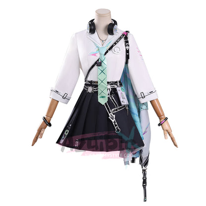 Azuiblc　鳴潮 リンネー コスプレ衣装　イベント　仮装　イヤホーン＋イヤリング付　ウィッグ追加可能