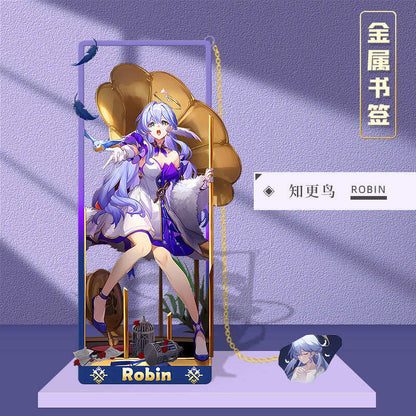 Azuiblc 崩壊スターレイル 　アナイクス　栞　9cm　キャストリス　ヒアンシー　サフェル　金属製　おもちゃ　萌えグッズ - Azuiblc