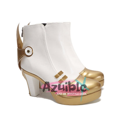 Azuiblc　原神　イネファ　シューズ　ブーツ　底6cm　9cm　12cm　コスプレ　 Ineffa　少女の家政ロボット　靴　ブンブンサンダーウェーブメカニカルドリーム　道具　アクセサリー - Azuiblc