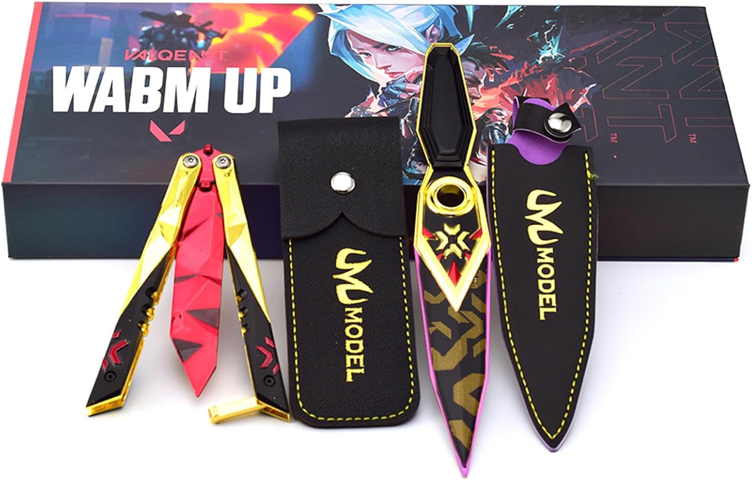 Azuiblc  ヴァロラント ミニチュア 　22cm 17cm ジェット セージ 合金 未開刃 レプリカ フィギュア ソード 剣 欧米風 西洋剣 ミニ武器 片手剣 工芸品 インテリア装備品 おみやげ - Azuiblc