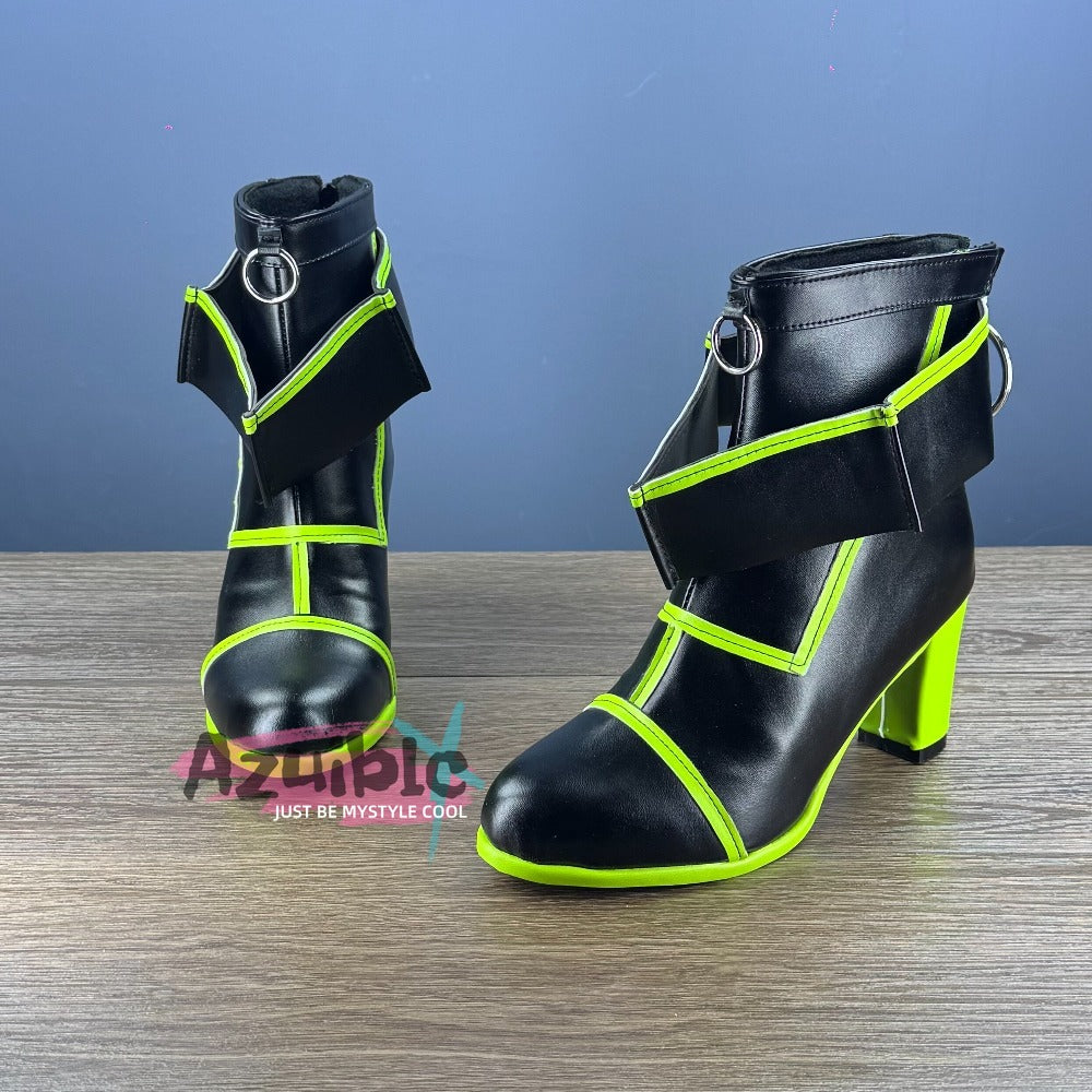 Azuiblc　アークナイツ　ケルシー　ブーツ　コスプレ道具　 Kal'tsit　靴　エンドフィールド　舞台道具　ハロウィン