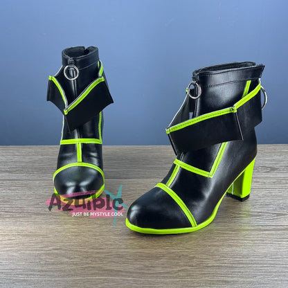 Azuiblc　アークナイツ　ケルシー　ブーツ　コスプレ道具　 Kal'tsit　靴　エンドフィールド　舞台道具　ハロウィン