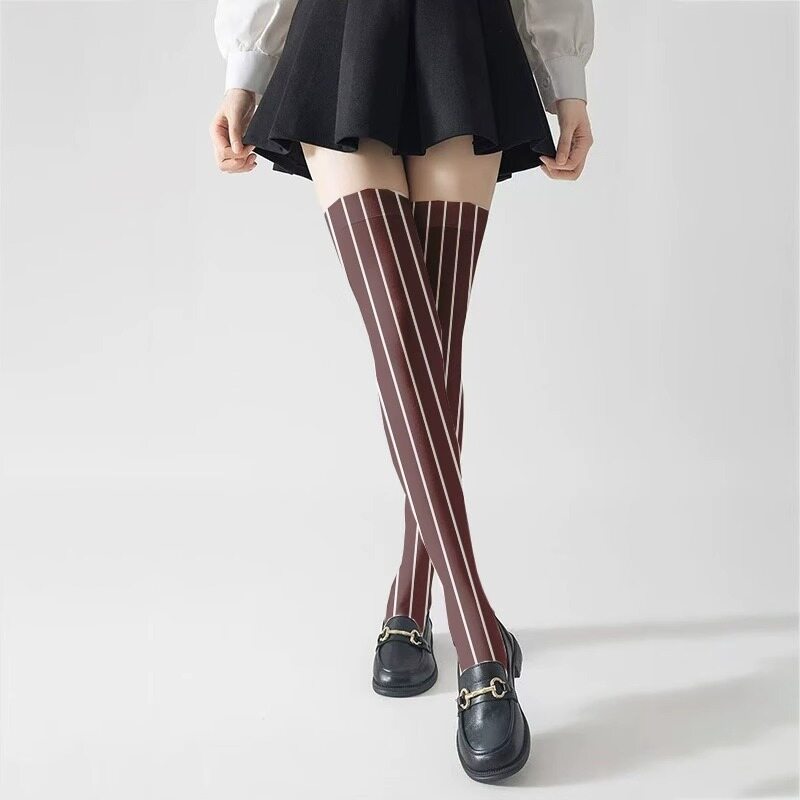 Azuiblc　魔法少女まどかマギカ  巴 マミ ニーハイソックス タイツ  ともえ マミ ストッキング 涼感シリーズ 光沢オーバーニーソックス - Azuiblc