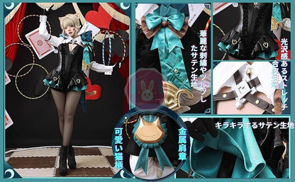 Azuiblc 原神コスプレ衣装  リネット フレミネ シグウィン フリーナ コスチュームセット 3D樹脂アクセサリー グッズ げんしん おしゃれ アニメ cosplay 変装 仮装 撮影 祭り ハロウィン クリスマス イベント - Azuiblc
