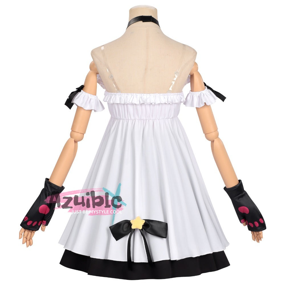 Azuiblc　NTE ナナリ ネバエバ  猛虎  コスプレ衣装　ドレス　帽子＋手袋付　ワンピース　ハロウィン　舞台服