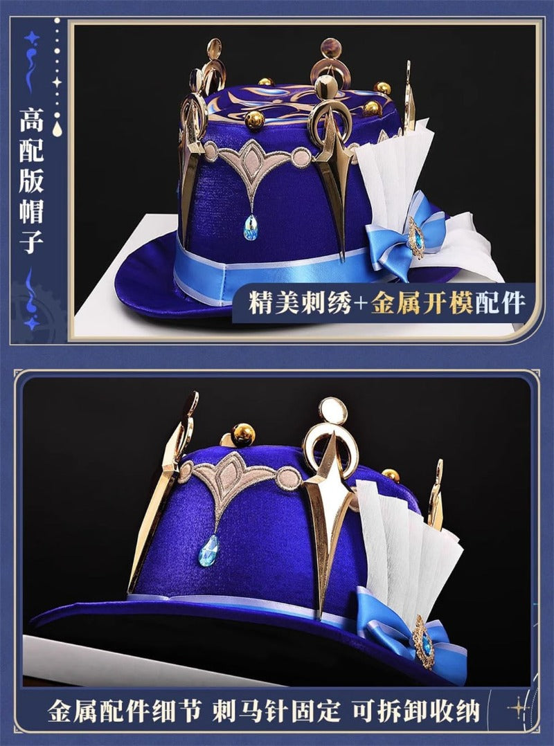Azuiblc 原神コスプレ衣装  リネット フレミネ シグウィン フリーナ コスチュームセット 3D樹脂アクセサリー グッズ げんしん おしゃれ アニメ cosplay 変装 仮装 撮影 祭り ハロウィン クリスマス イベント - Azuiblc