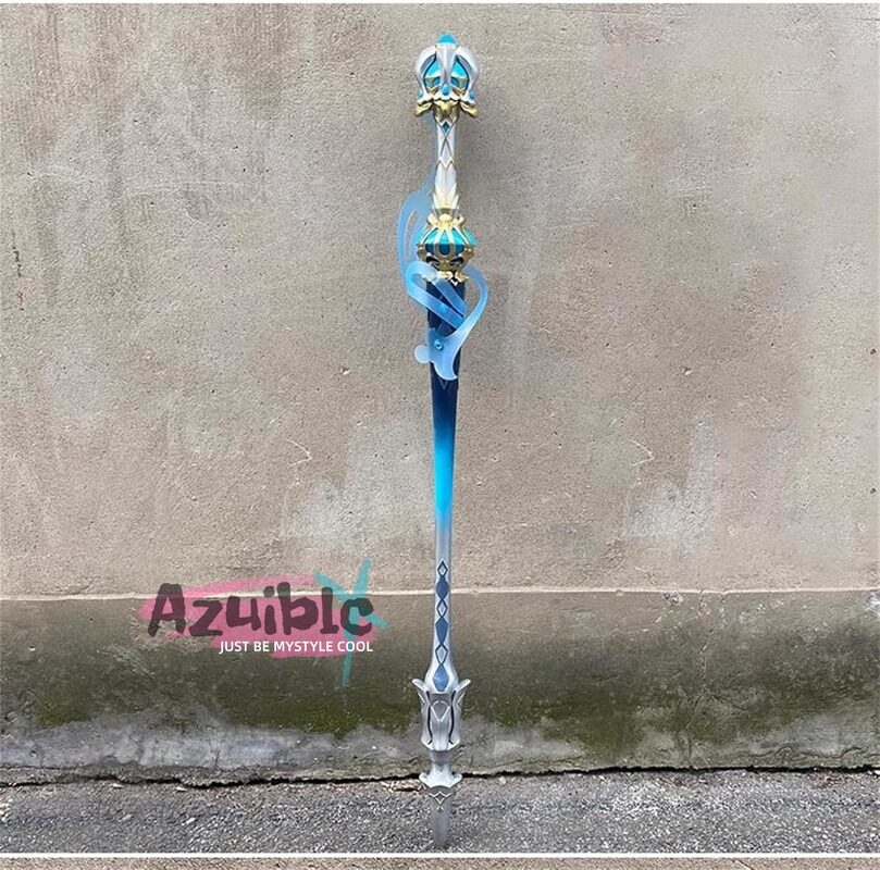 Azuiblc 原神  静水流転の輝き 片手剣 フリーナ 水神 100CM 武器 PU製 剣 刀 武器 コスプレ道具 Cosplay 道具 コスプレグッズ コレクション グッズ コスプレ小物 cosplayAzd19 Azuiblc