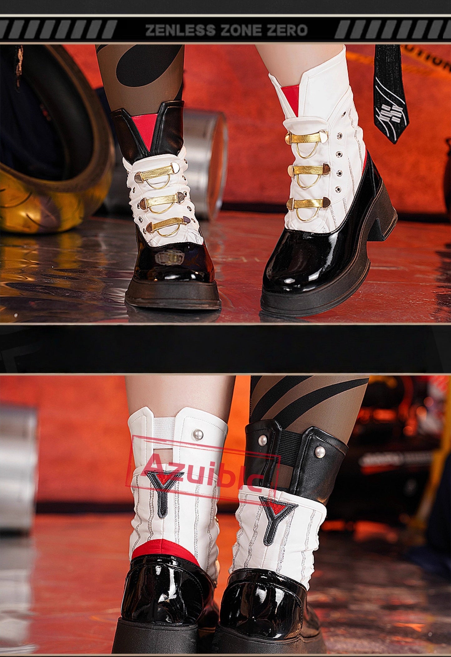 Azuiblc ゼンレスゾーンゼロ　儀玄　師匠　 Yixuan　コスプレ衣装　cosplay　イベント　人工革　シューズカバー付　Azy002 - Azuiblc