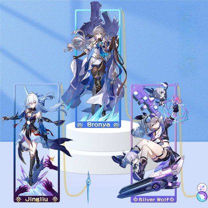 Azuiblc 崩壊スターレイル 　アナイクス　栞　9cm　キャストリス　ヒアンシー　サフェル　金属製　おもちゃ　萌えグッズ - Azuiblc