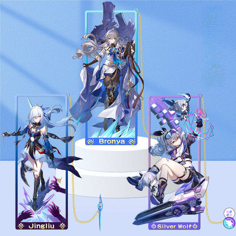 Azuiblc 崩壊スターレイル 　アナイクス　栞　9cm　キャストリス　ヒアンシー　サフェル　金属製　おもちゃ　萌えグッズ - Azuiblc