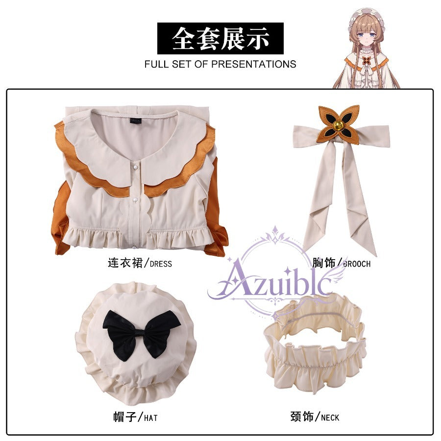 Azuiblc　原神 サンドローネ Sandrone パジャマVer. コスプレ衣装｜傀儡 Marionette レディースワンピース