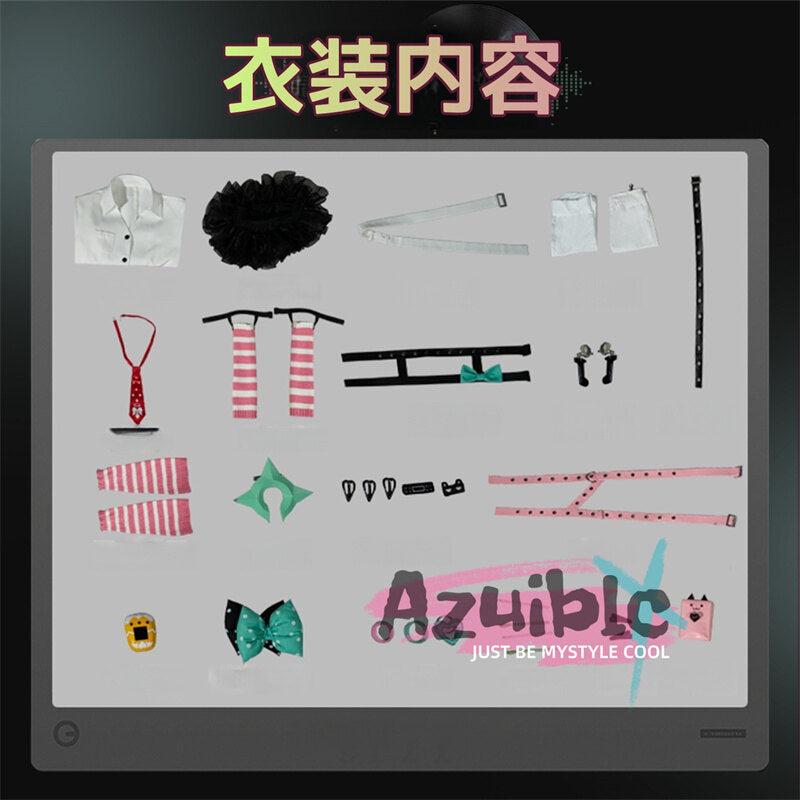 Azuiblc　ゼンレスゾーンゼロ　 千夏蕾咪　バーチャルアイドル　 千夏　大天使　レミエル 　コスプレ　 ゼンゼロ　 ChinatsuRemiel　 拡声器+鞄追加　 コスプレ衣装  - Azuiblc