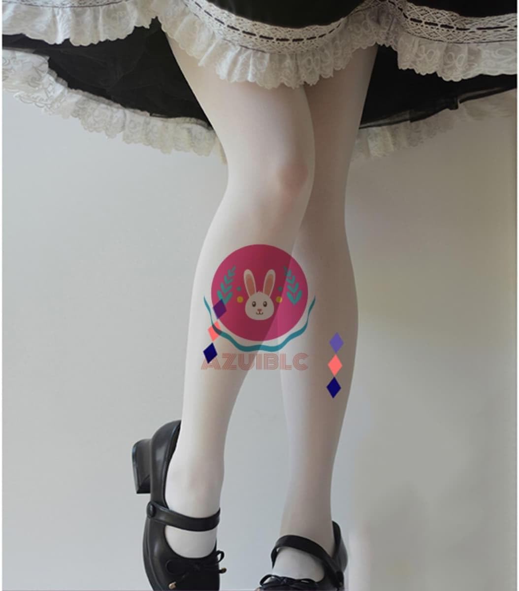 Azuiblc　原神　シグウィン パンティストッキング タイツ ストッキング 白 コスプレ小物 コスプレ グッズ 道具 小物 厚手 JK ロリータ 夏 アニメ 女の子 - Azuiblc