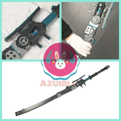 Azuiblc ゼンゼロ　月城柳 コスプレ 武器 骸薙ぎ 鞘付き 可変式 183CM 薙刀 日本刀 PLA製 剣 刀 - Azuiblc