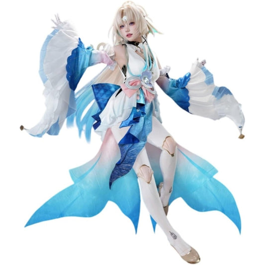 【Azuiblc】スターレイル パール 十の石心 コスプレ衣装 ストッキング付き 金属アクセサリー コスプレ ドレス 和服 コスチュームセット cosplay