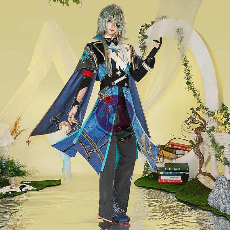 【Azuiblc】 崩壊 スターレイル　 アナイクス 　コスプレ衣装コスチュームセット 金属アクセサリー 眼帯付き cosplay 撮影 イベント - Azuiblc