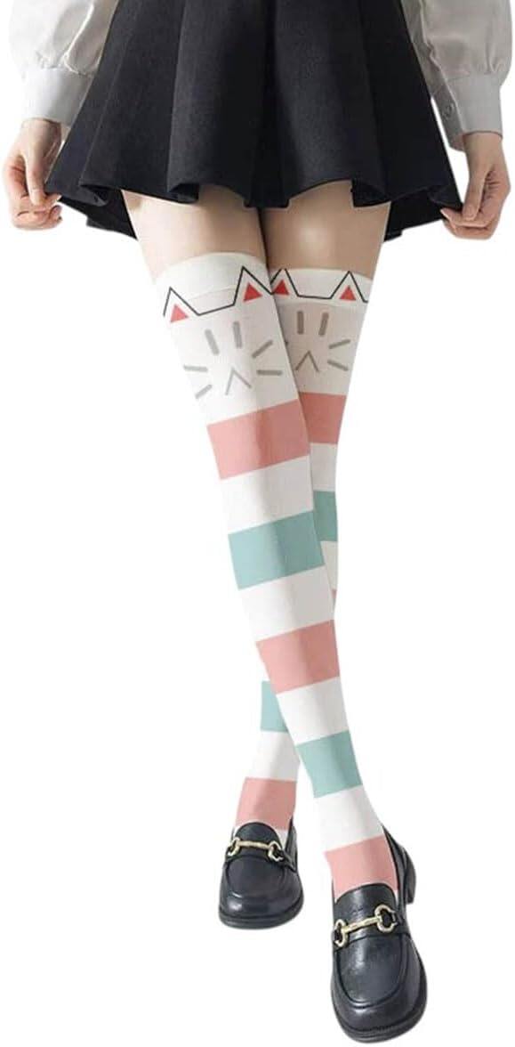 Azuiblc 崩壊スターレイル ハイソックス ホタル 46cm ソックス コスプレ小物 コスプレ グッズ 道具 小物 薄手 渋谷 原宿系 JK ロリータ 夏 アニメ 女の子 - Azuiblc