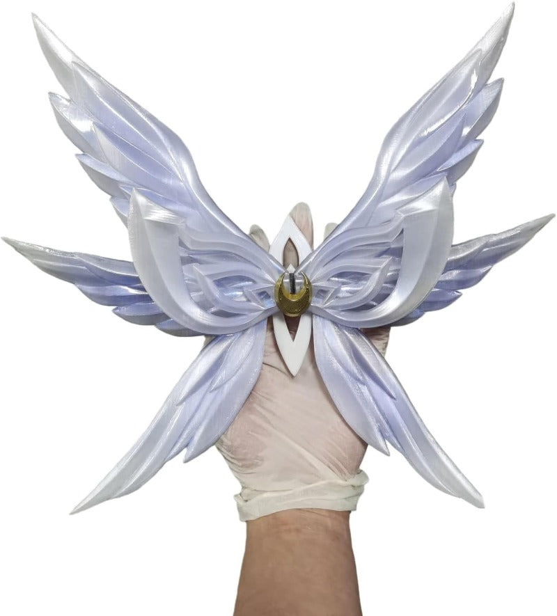 Azuiblc　原神 少女 コロンビーナ 髪飾り 3Dプリント PLA ヘッドアクセサリー　サンドロ―ネのゼンマイ　フリンズ　 羽根 翼 コスプレ道具 Cosplay グッズ コスプレ小物 - Azuiblc