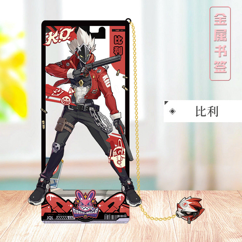 ソーピーアンコ商品✨ Azuiblc ゼンレスゾーンゼロ 栞 ビビアン トリガー 0号アンビー 金属製