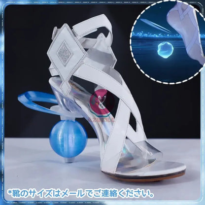 AZUIBLC 原神 少女 コロンビーナ コスプレ コスプレ衣装 クータル 月の少女 ファデュイ執行官 コスチュームセット Azuiblc