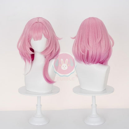 Azuiblc 崩壊スターレイル キュレネ コスプレ ウィッグ ピンク 白 グラデーション ネット付き 耐熱 かつら 鬘 WIG  コスプレ道具 - Azuiblc
