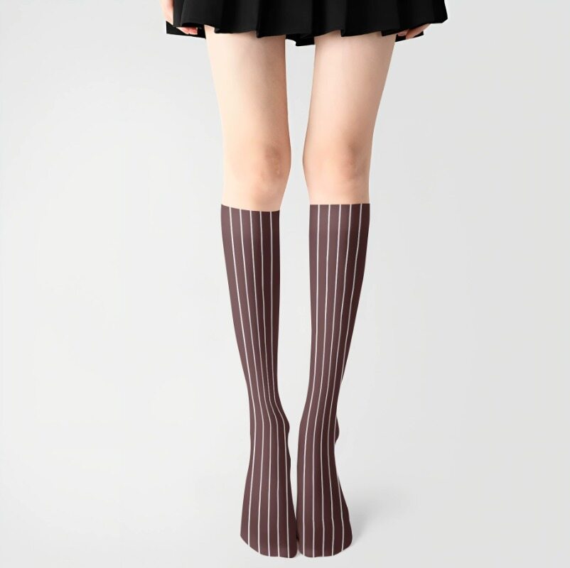 Azuiblc　魔法少女まどかマギカ  巴 マミ ニーハイソックス タイツ  ともえ マミ ストッキング 涼感シリーズ 光沢オーバーニーソックス - Azuiblc