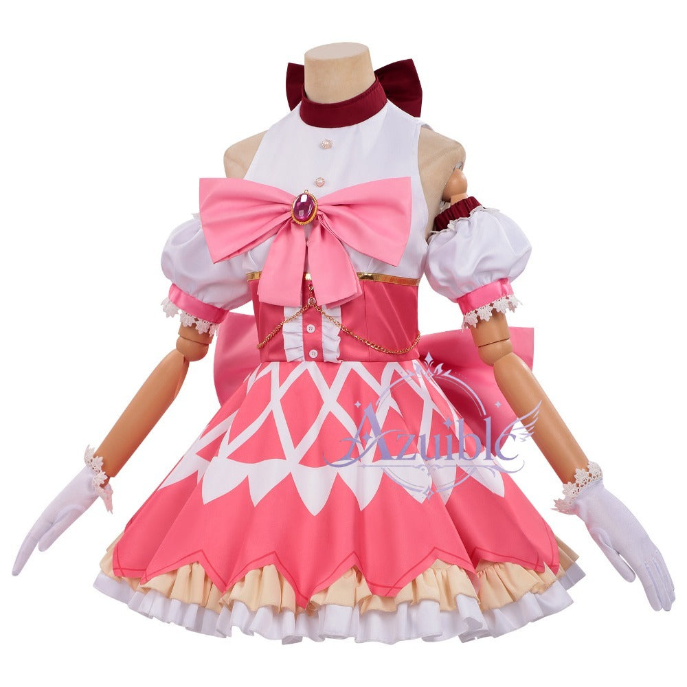 Azuiblc まどか☆マギカ 鹿目まどか コスプレ衣装｜ワルプルギスの廻天 プリント簡易版