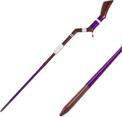 【Azuiblc】葬送のフリーレン フェルン 杖 魔法の杖 1：1再現 147cm 木製＋金属製 武器 2つ割り コスプレ道具 Cosplay 観賞 コレクション グッズ コスプレ小物