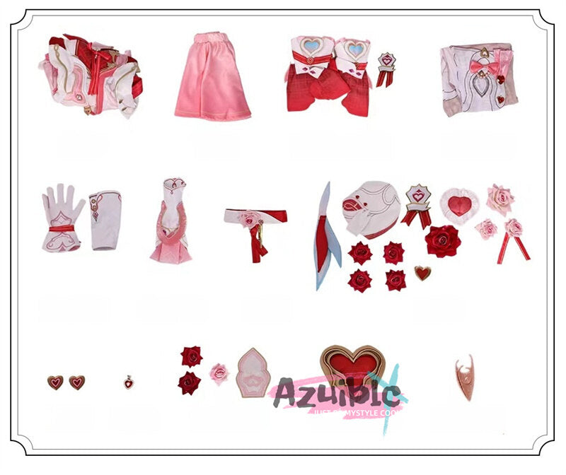 Azuiblc　崩壊3rd　エリシア　愛の妖精さん　コスプレ衣装　ワンピース　洋服 - Azuiblc