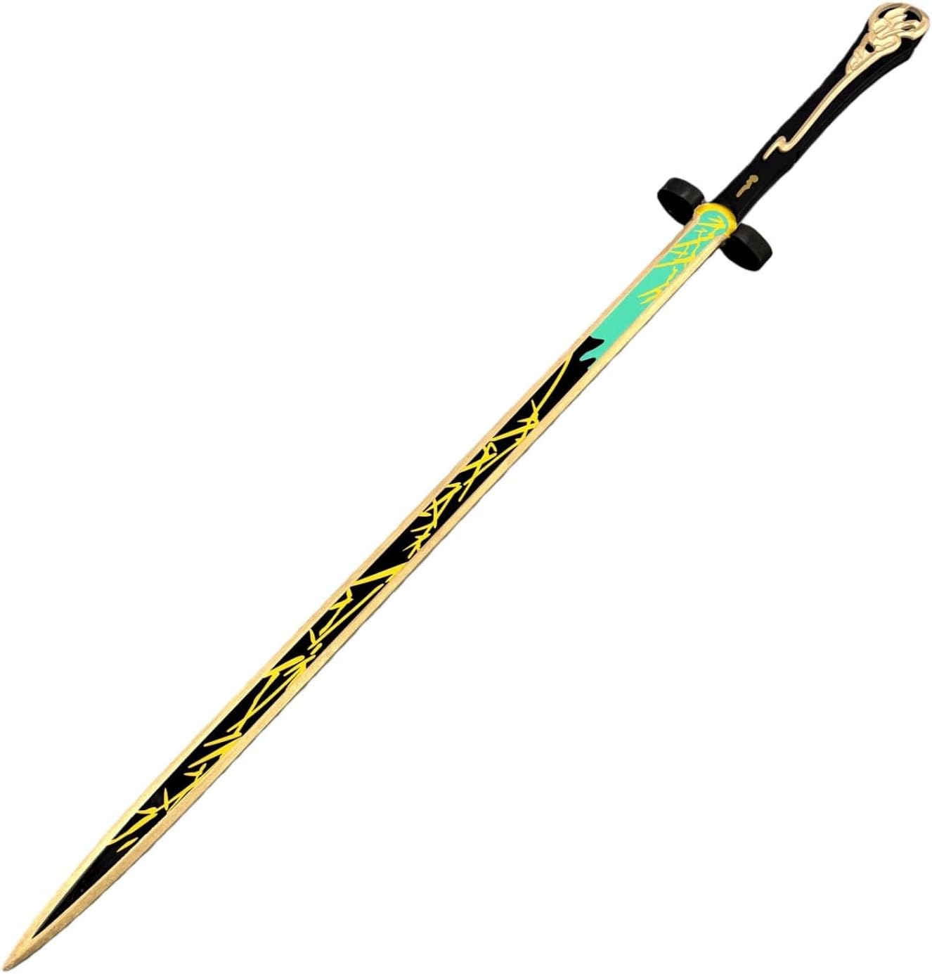 【Azuiblc】鳴潮 　仇遠　コスプレ武器　きゅうえん 迅刀 2つ割り コスプレ 武器 木製 110cm 刀 剣 唐風剣 瑝瓏 コスプレ道具 Cosplay