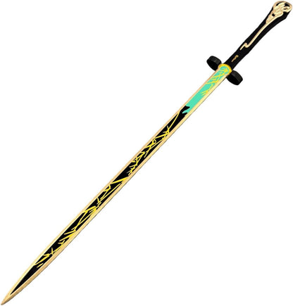 【Azuiblc】鳴潮 　仇遠　コスプレ武器　きゅうえん 迅刀 2つ割り コスプレ 武器 木製 110cm 刀 剣 唐風剣 瑝瓏 コスプレ道具 Cosplay