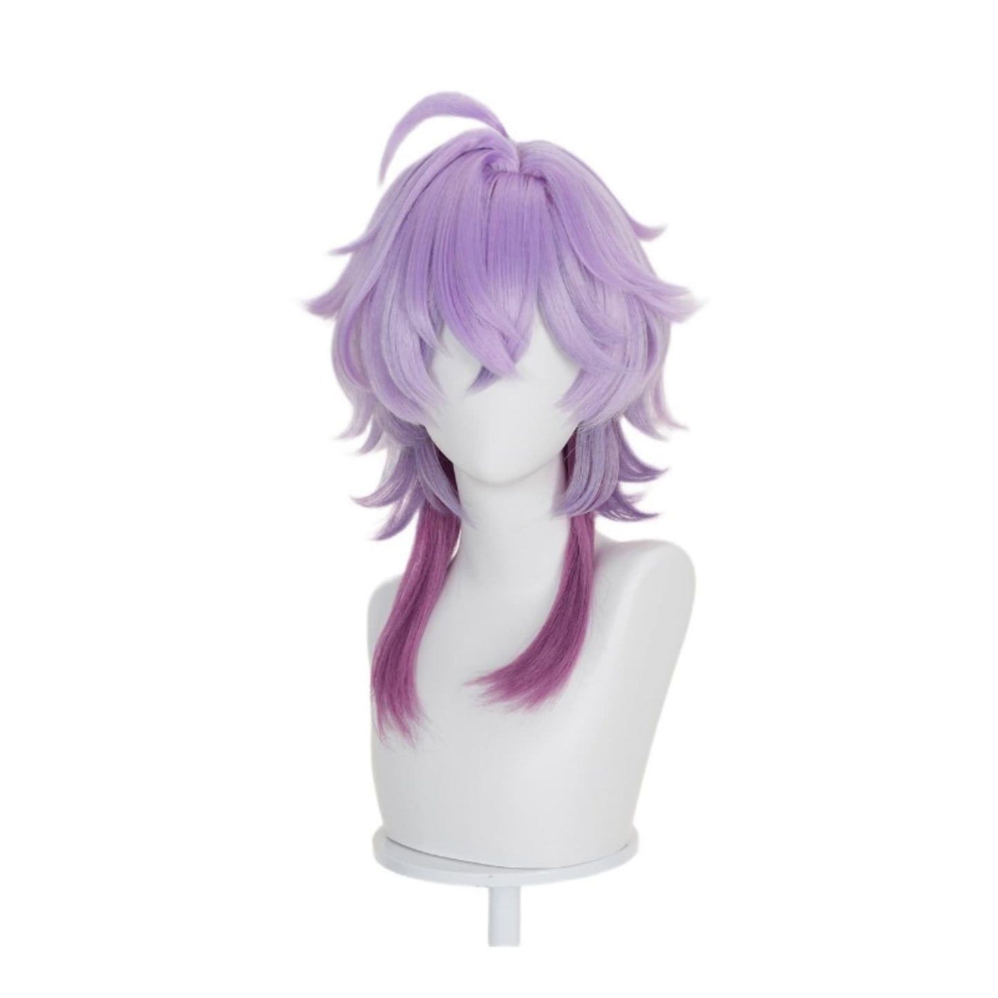 【Azuiblc】原神 リンネア コスプレ ウィッグ ピンク 水色 グラデーション ハーフツイン ネット付き 耐熱 かつら 鬘 コスプレ道具 小物