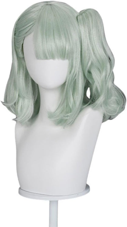 【Azuiblc】ゼンゼロ アリア コスプレ ウィッグ ピンク ツインテール 水色 グラデーション ネット付き 耐熱 かつら 鬘 コスプレ道具 小物