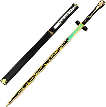 【Azuiblc】鳴潮 　仇遠　コスプレ武器　きゅうえん 迅刀 2つ割り コスプレ 武器 木製 110cm 刀 剣 唐風剣 瑝瓏 コスプレ道具 Cosplay