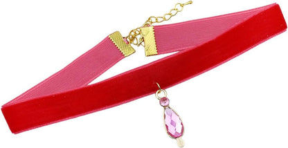 【Azuiblc】魔法少女まどか☆マギカ コスプレ小物 鹿目まどか ネックレス ソールジェーム 調整可能 首飾り ピンク色 雫型 まどマギ 金属 コスプレ 道具 アクセサリー Cosplay グッズ 人気 変装 仮装 撮影 祭り イベント