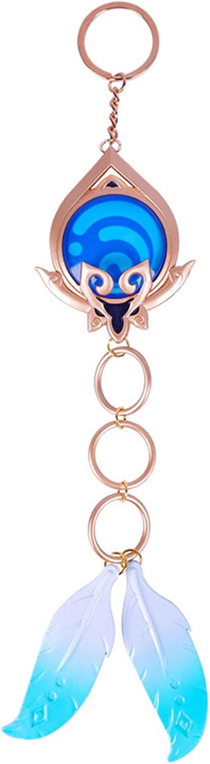 azuiblc 原神　 スカラマシュ 放浪者 神の目 　キーホルダー風 散兵 グッズ 合金 キーチェーン 観賞用 コスプレ 道具 小物 おしゃれ 人気 誕生日プレゼント ミニチュア インテリアAzd21 - Azuiblc