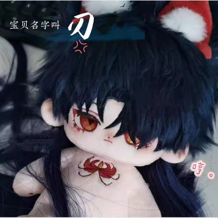 Azuiblc　崩壊スターレイル　刃　ぬいぐるみ　20cm　じん　コスプレ　ドール 綿人形　ふわふわ　プレゼント　同人印象グッズ - Azuiblc