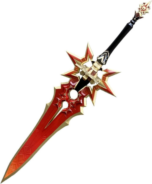原神 両手剣 千烈の日輪 マーヴィカ 110CM 炎神 武器 PU製 剣 刀 武器 コスプレ道具 - Azuiblc