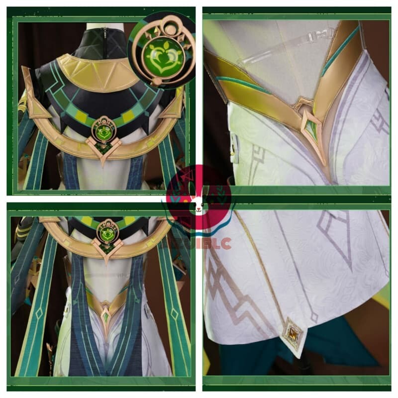 Azuiblc 原神 ネフェル コスプレ衣装 コスチュームセット グッズ おしゃれ アニメ cosplay - Azuiblc