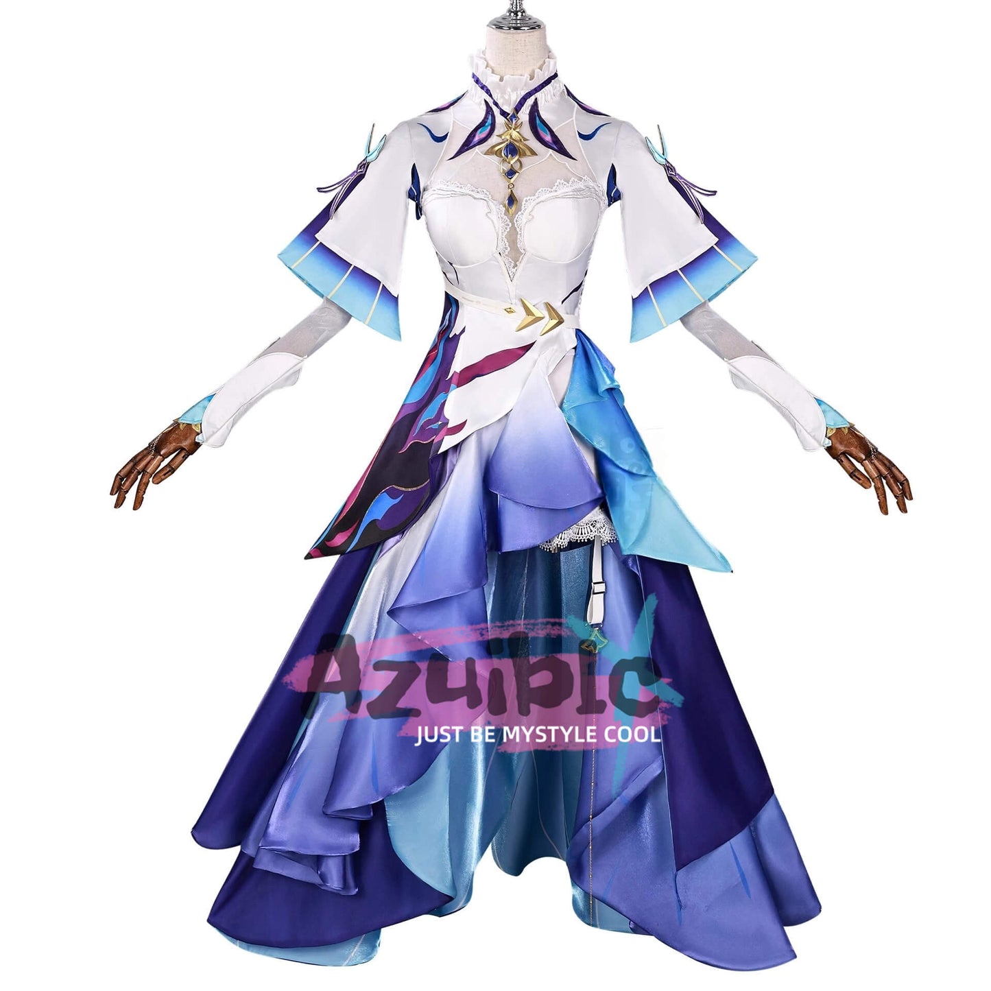 Azuiblc 鳴潮 カンタレラ コスプレ衣装　3d樹脂アクセサリー　礼服　ワンピース　コスチュームAzf14 - Azuiblc