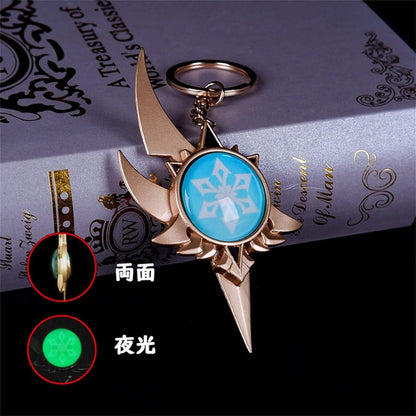 azuiblc 原神　 スカラマシュ 放浪者 神の目 　キーホルダー風 散兵 グッズ 合金 キーチェーン 観賞用 コスプレ 道具 小物 おしゃれ 人気 誕生日プレゼント ミニチュア インテリアAzd21 - Azuiblc
