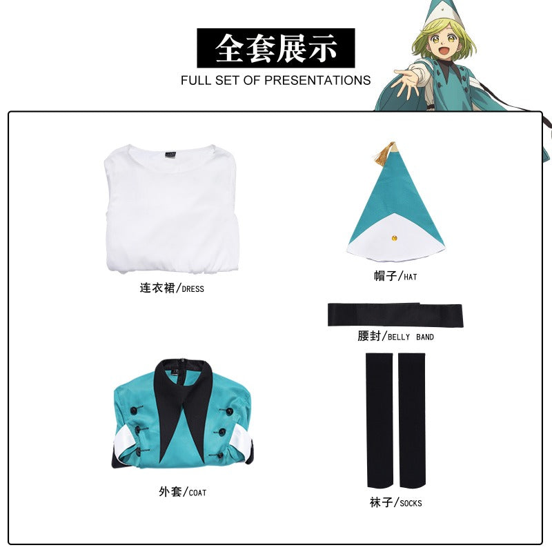 Azuiblc　とんがり帽子のアトリエ  ココ  キーフリー コスプレ衣装　魔法ケープ　帽子付　コスチューム