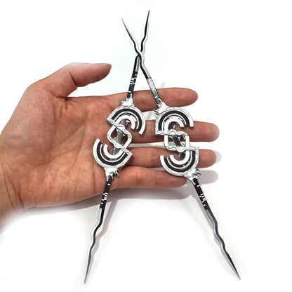 Azuiblc アークナイツ 明日方舟 インドラ ラップランド ミニチュア　武器モデルダイキャスト製　武器レプリカ　アクセサリー - Azuiblc