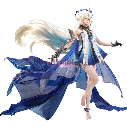 Azuiblc　鳴潮　カルテジア　コスプレ　髪飾り　肩甲+金属パーツ付き　Cartethyia　フルールドリス　コスチューム　ハロウィン