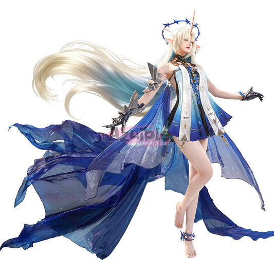 Azuiblc　鳴潮　カルテジア　コスプレ　髪飾り　肩甲+金属パーツ付き　Cartethyia　フルールドリス　コスチューム　ハロウィン