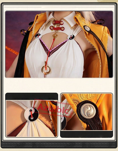 Azuiblc ゼンレスゾーンゼロ　儀玄　師匠　 Yixuan　コスプレ衣装　cosplay　イベント　人工革　シューズカバー付　Azy002 - Azuiblc