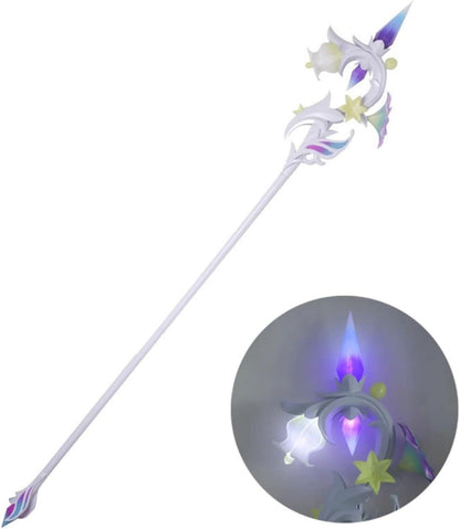Azuiblc 原神 げんしん ルミドゥースの挽歌 光る 槍 エミリエ PVC製 刀 長柄 モチーフ 武器 コスプレ道具 Cosplay 道具 190cm グッズ コスプレ小物 アニメ - Azuiblc